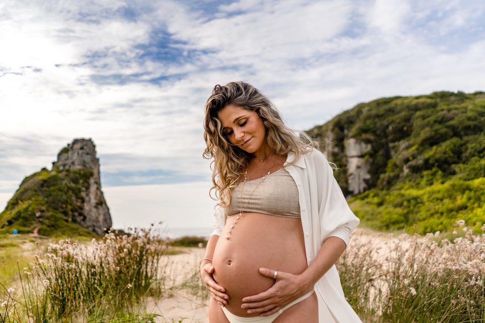 Ensaio Gestante - Alessandra e Gabriel - Esperando a Liz | Torres - RS