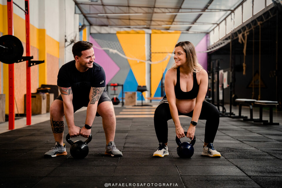 Ensaio gestante no Crossfit / A espera da Joana